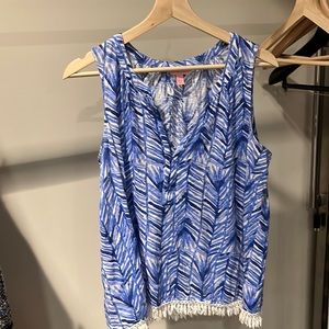 Lilly Pulitzer fringe tank top